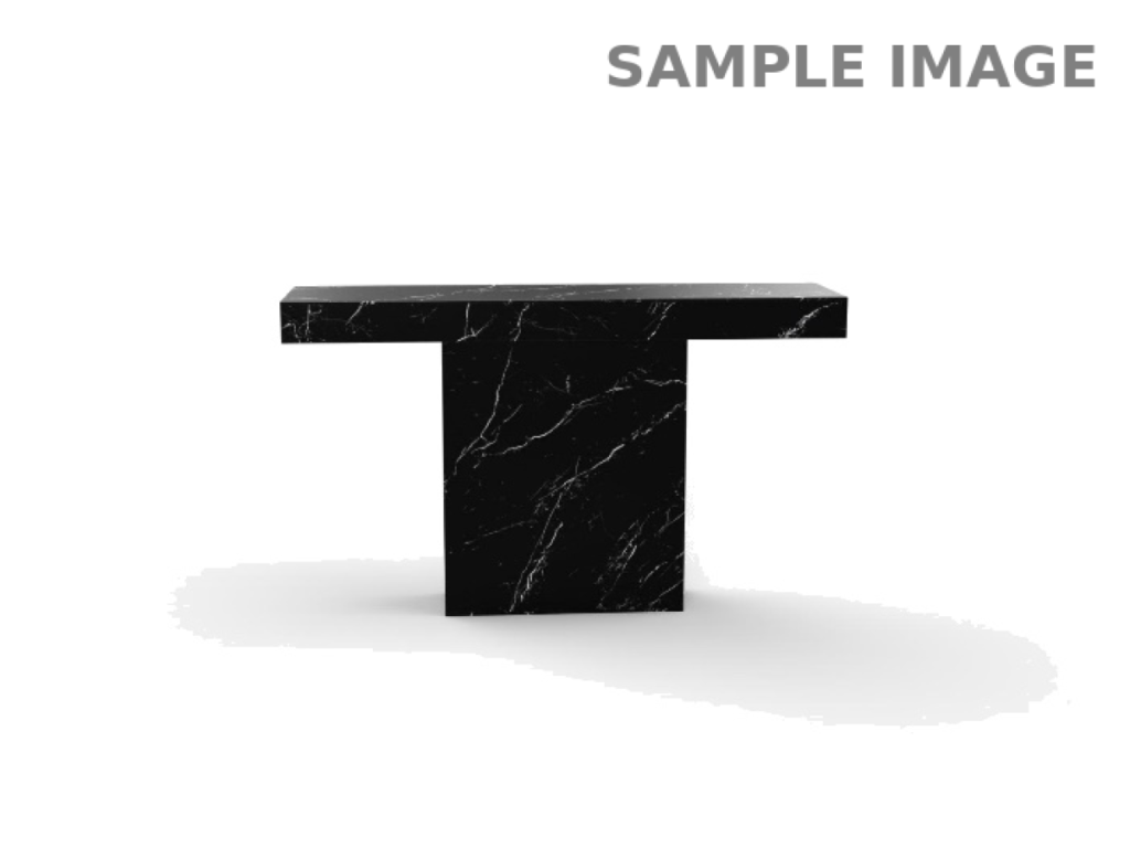 Black console table