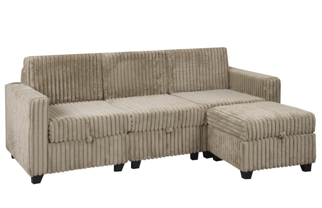 Brown modular sectional