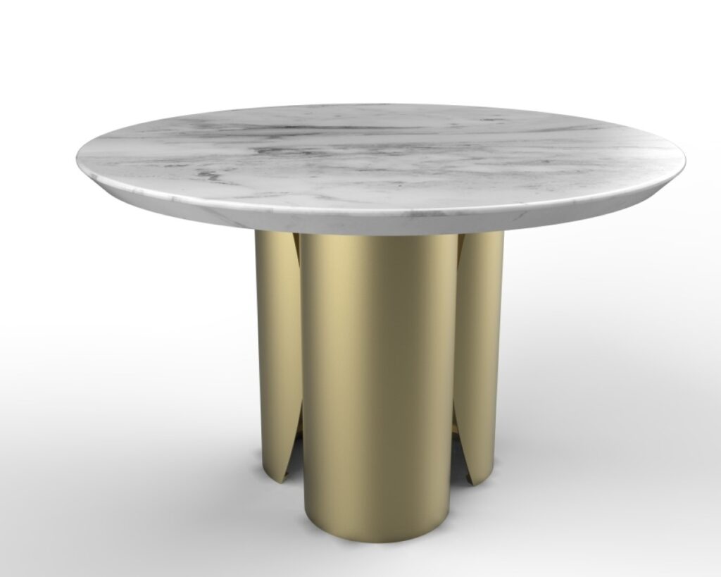 Gold dining table