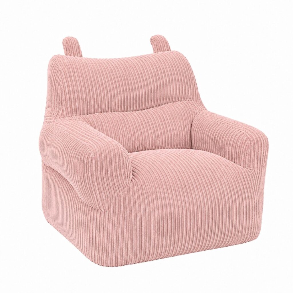 Blush pink kids’ chair