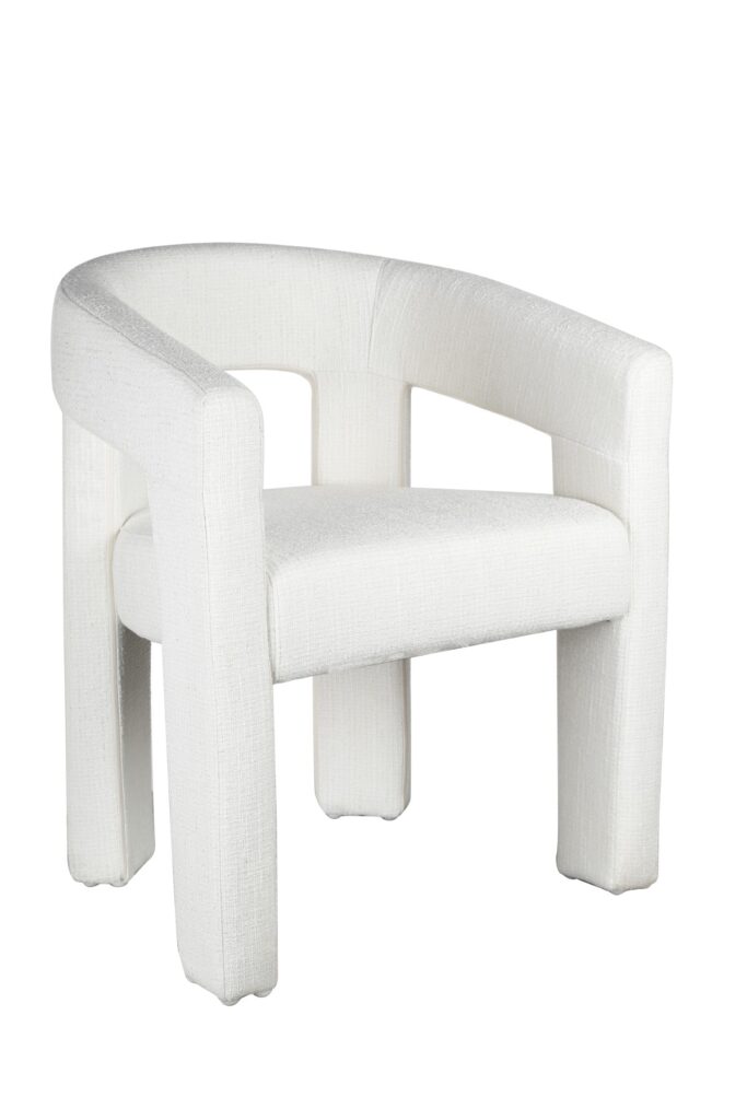 White dining chair
