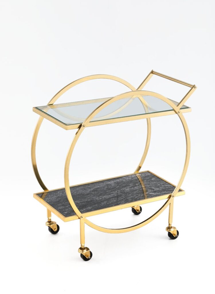 Gold bar cart