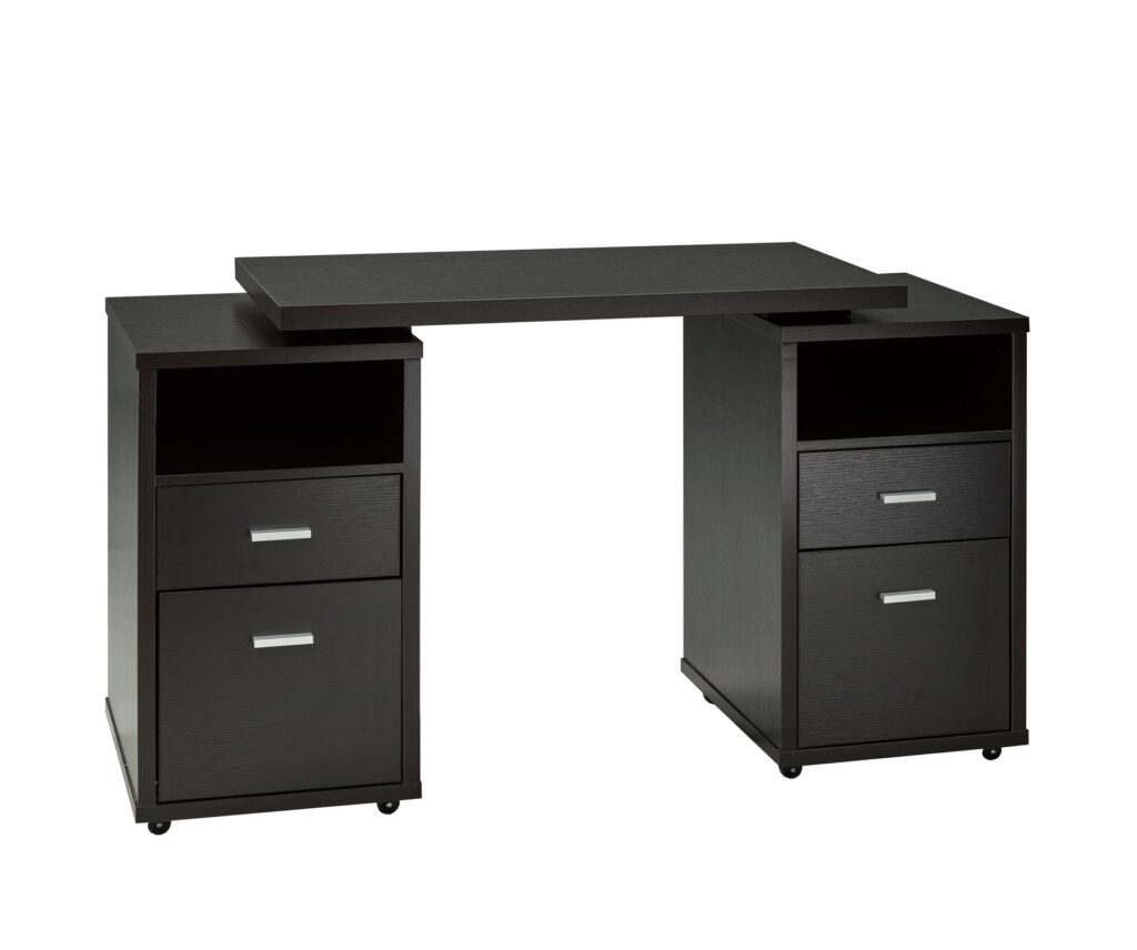 Red cocoa office desk