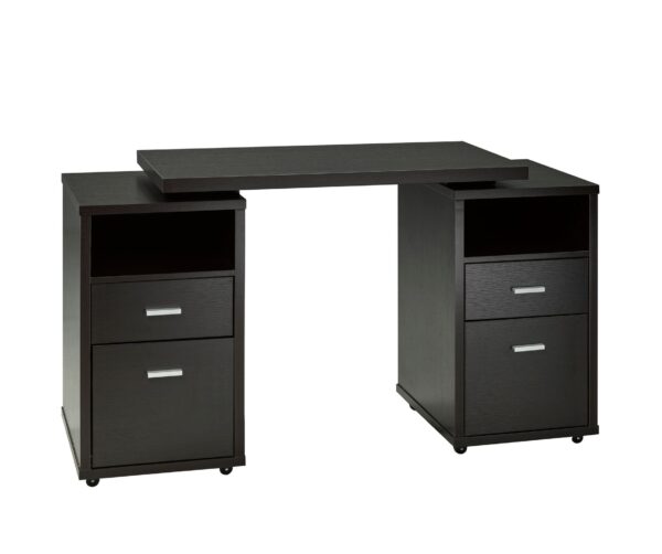 Red cocoa office desk