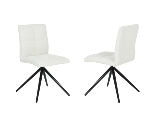 White dining chair, set of 2