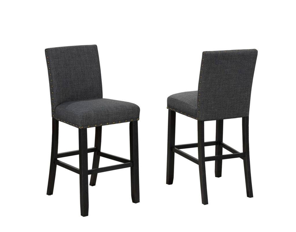 Grey 29″ bar stool, set of 2