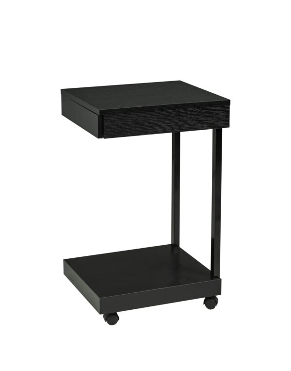 Black laptop stand