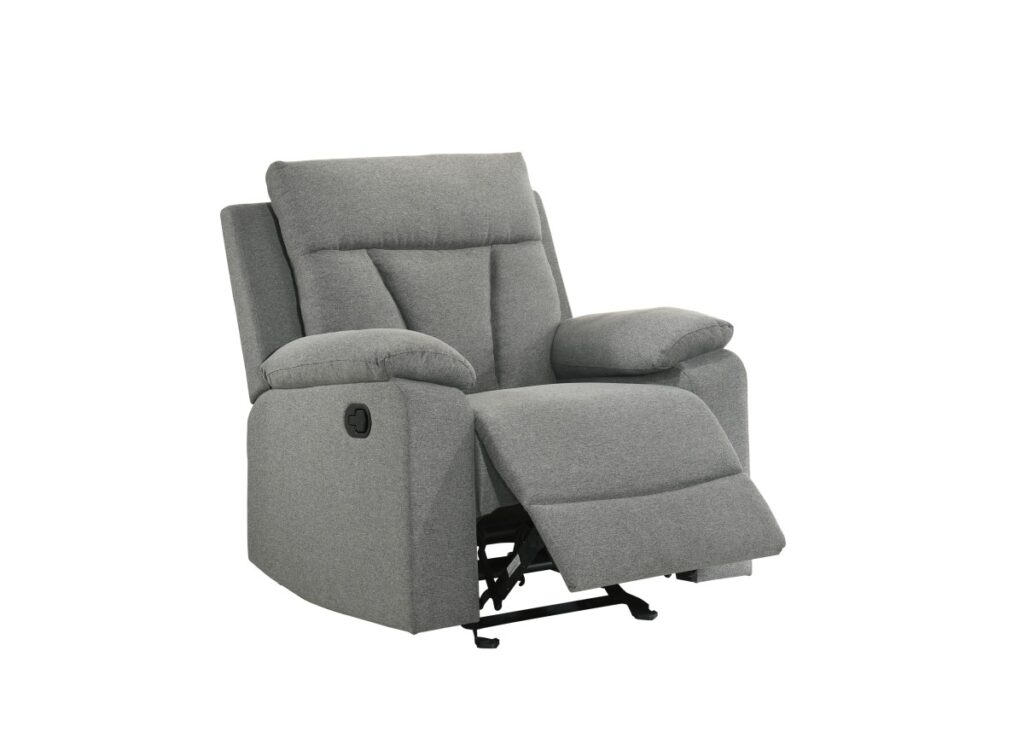 Grey rocker recliner