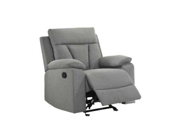 Grey rocker recliner