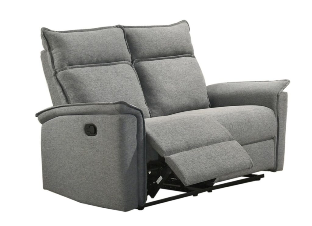 Grey recliner love seat