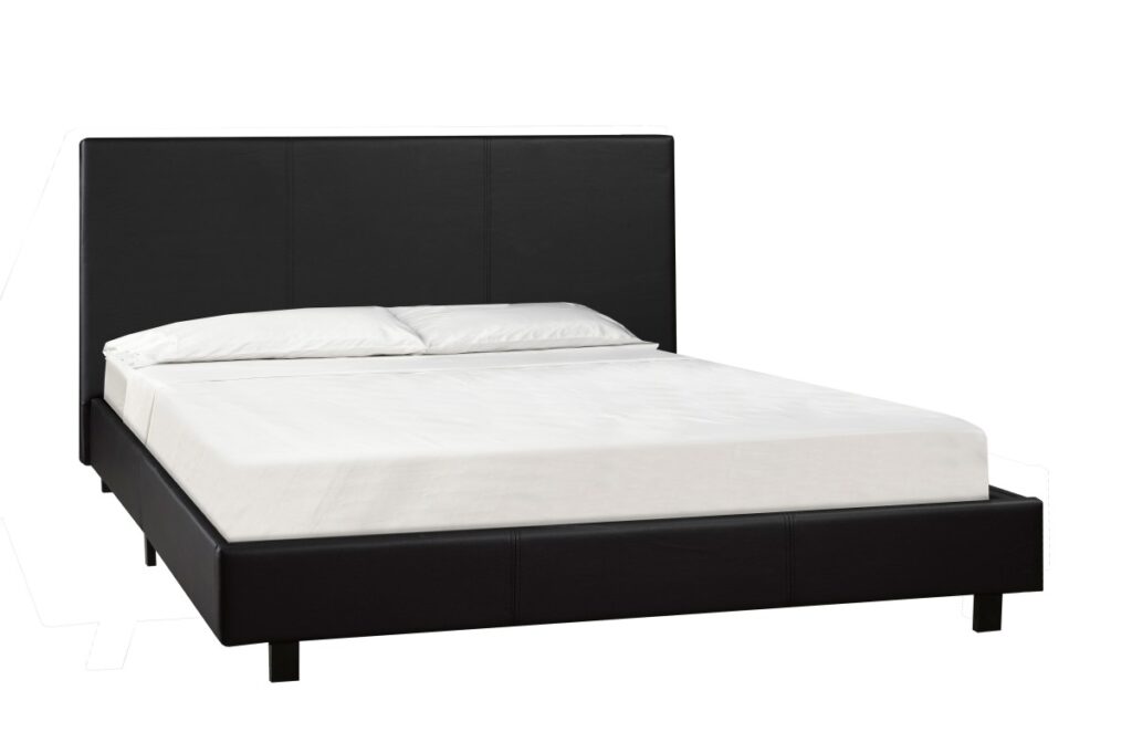 Black queen bed & mattress set