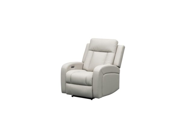 Beige power recliner chair