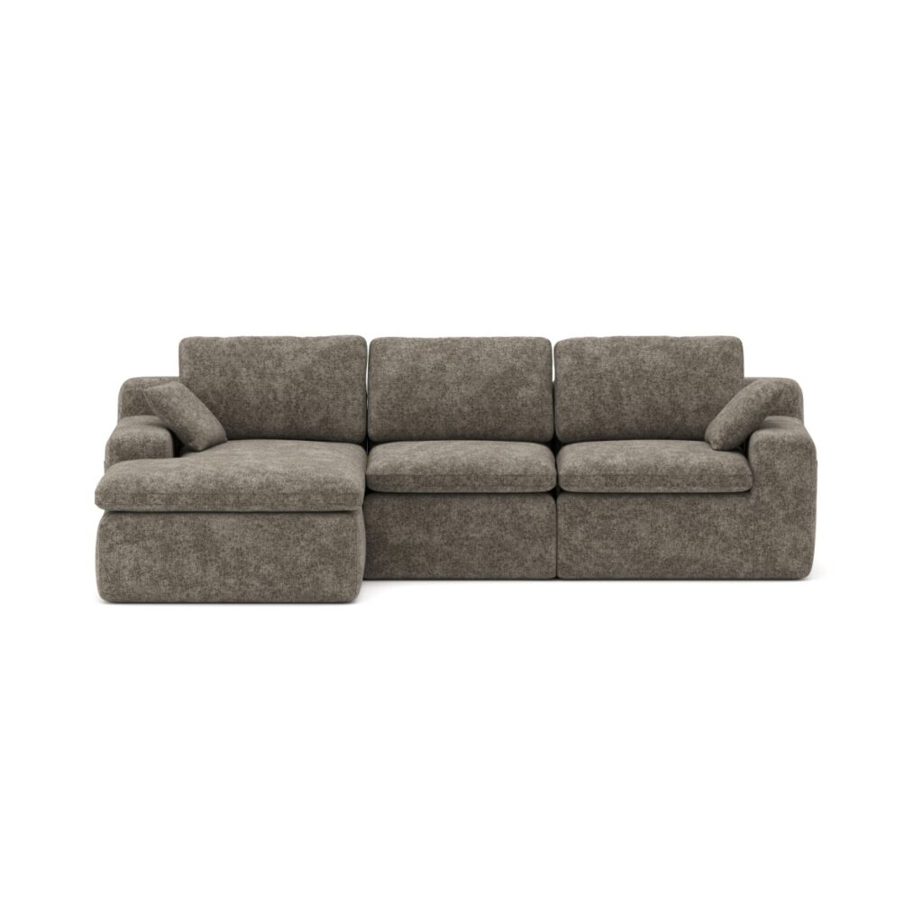 Brown sectional