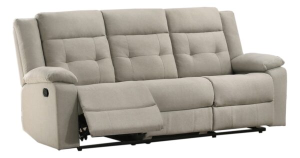 Beige recliner sofa
