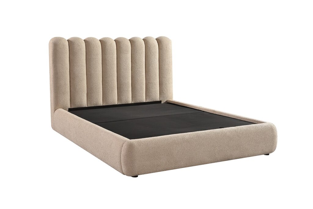 Taupe king lift bed frame