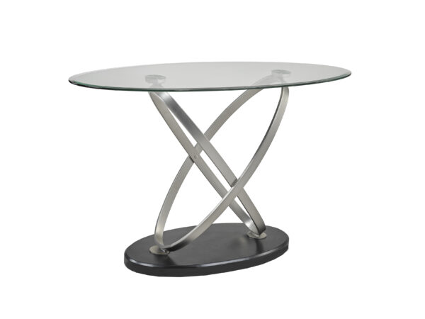 Black and silver sofa table