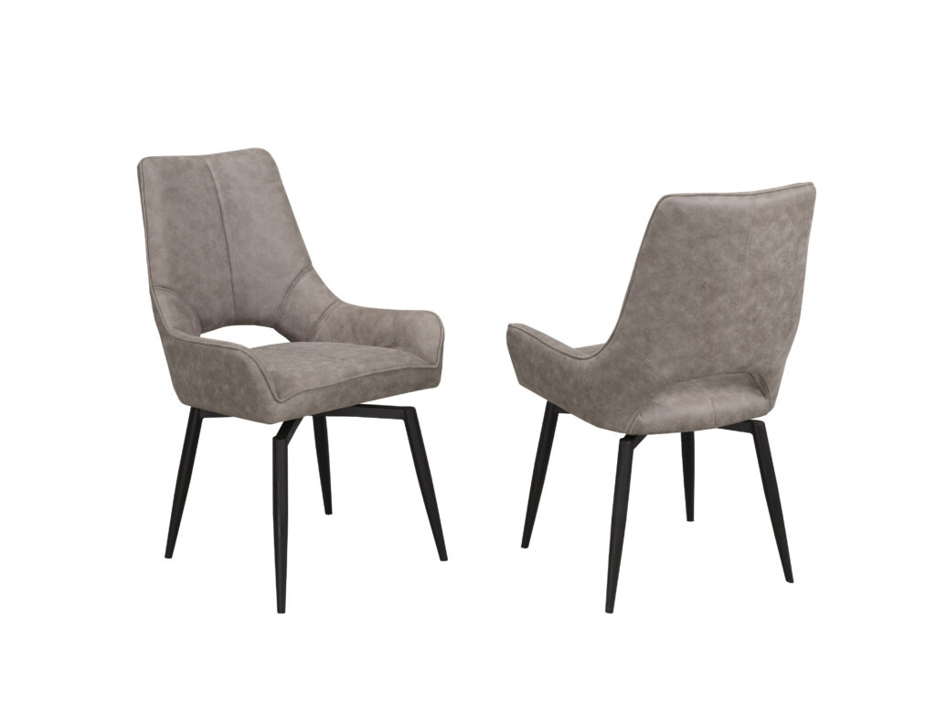 Antique brown dining chair, set of 2