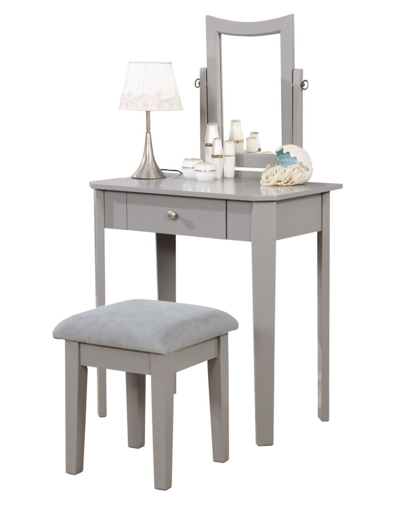 Grey vanity set