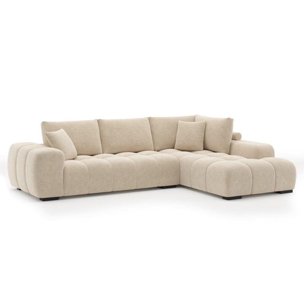 Beige RHF sectional