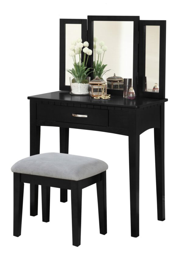 Black vanity set