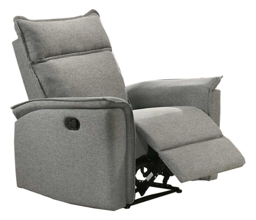 Grey rocker recliner