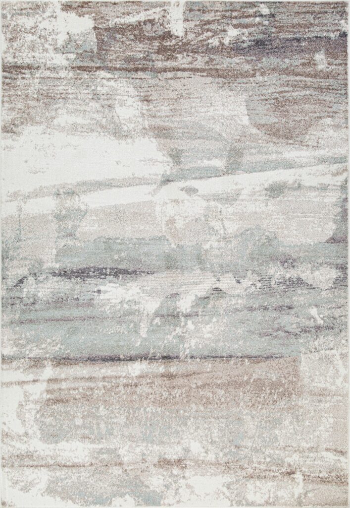 White and beige 8×11 area rug