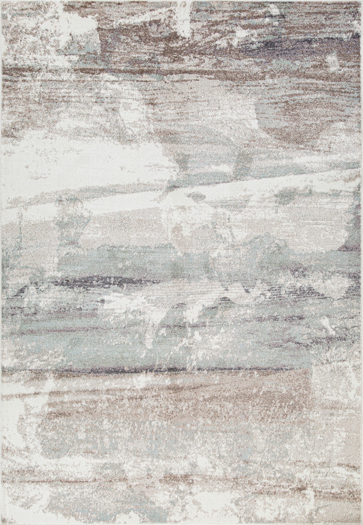 White and beige 8×11 area rug