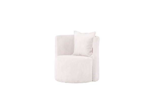 White accent chair
