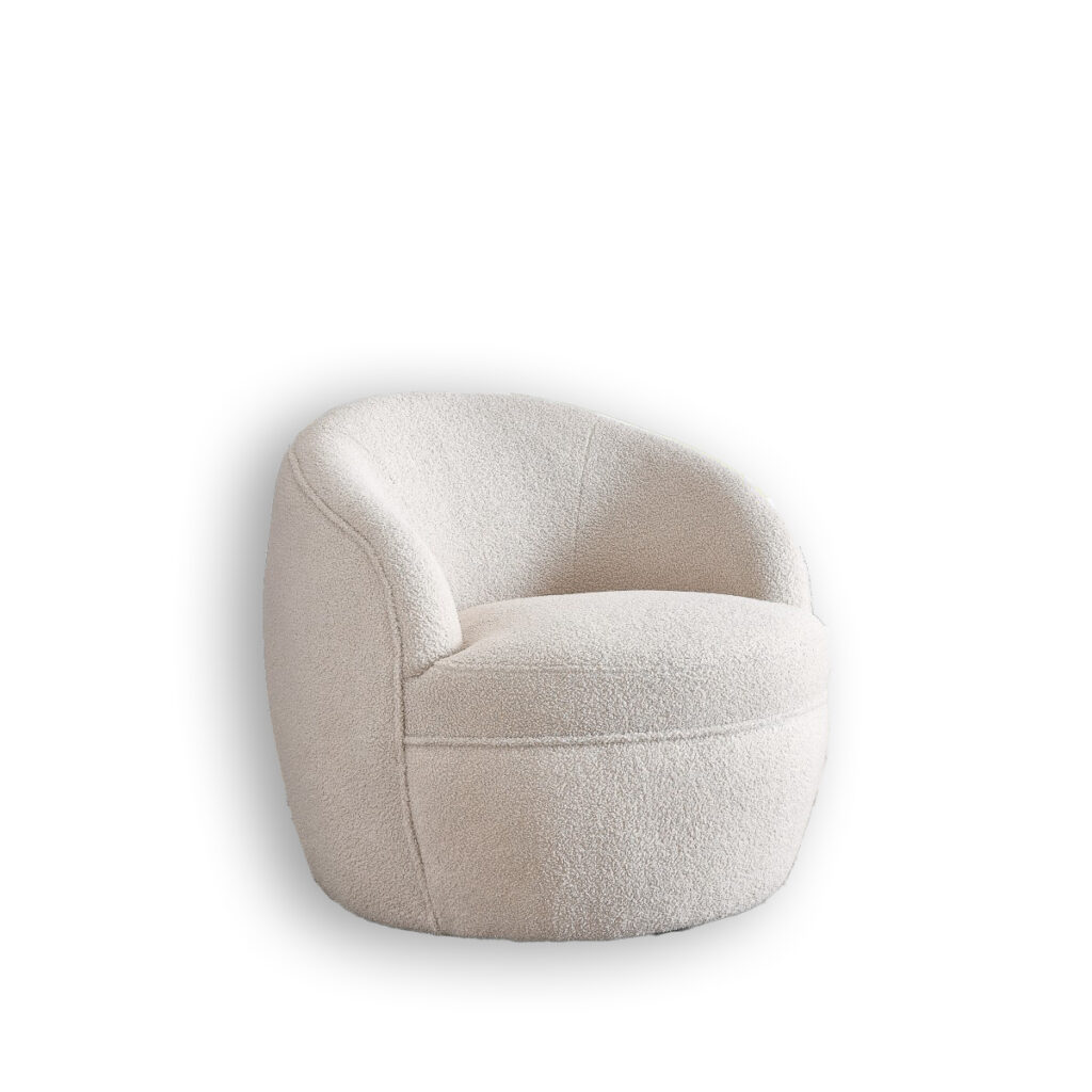 Beige accent chair