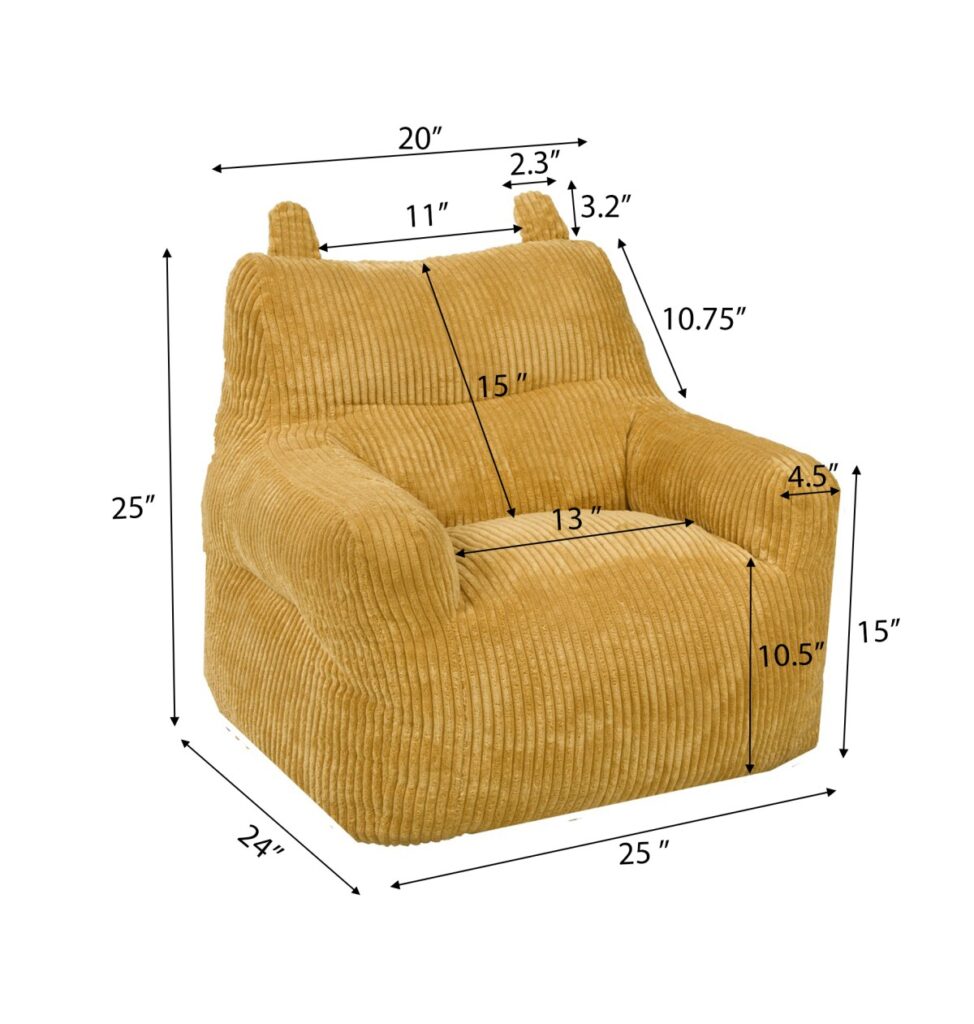 Yellow kids’ chair