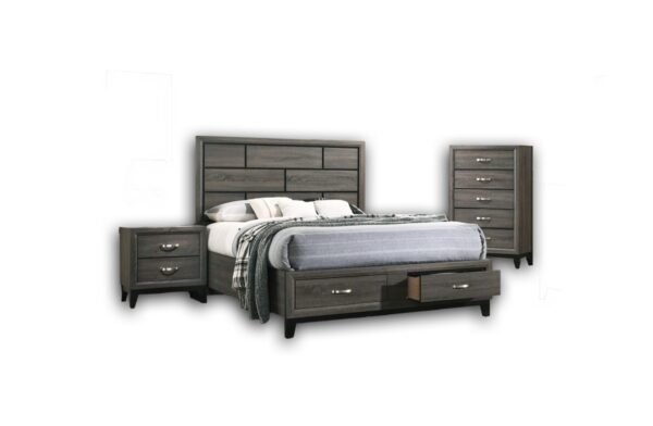 Grey queen 6-piece bedroom set