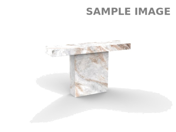 Cream console table