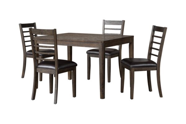 Espresso 5-piece dining set