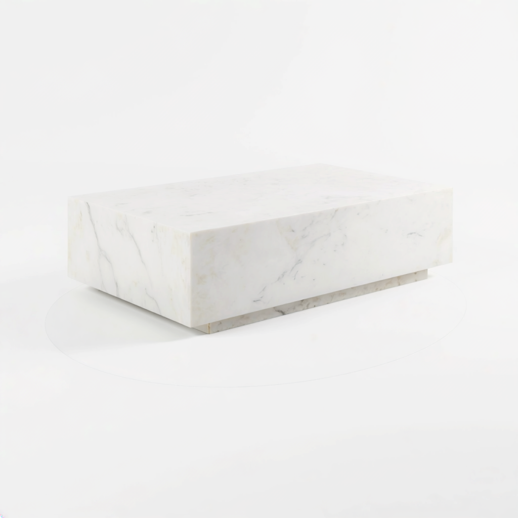 White coffee table