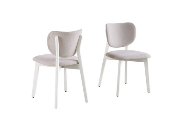 Cream dining chair, set of 2