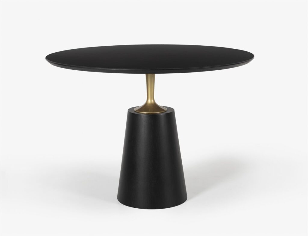 Black dining table