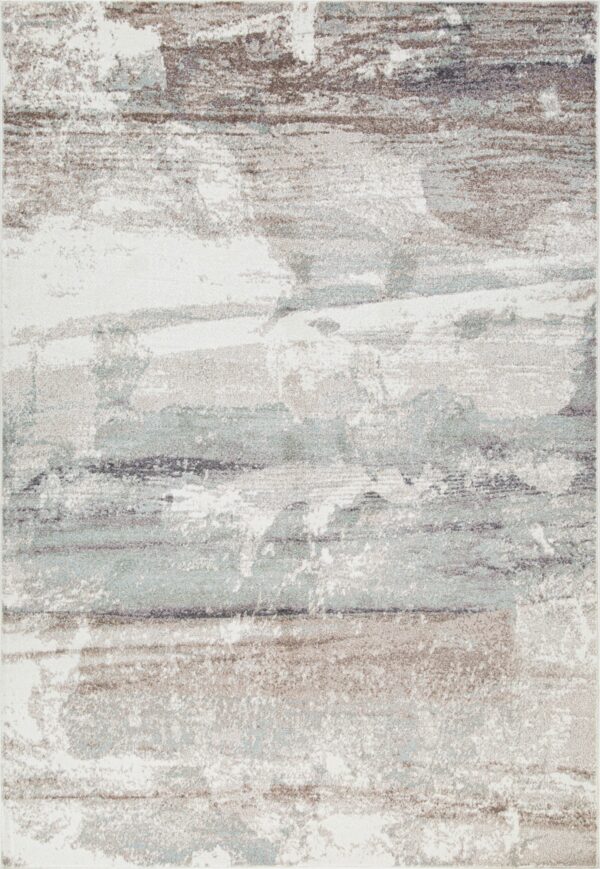 White and beige 7×9 area rug