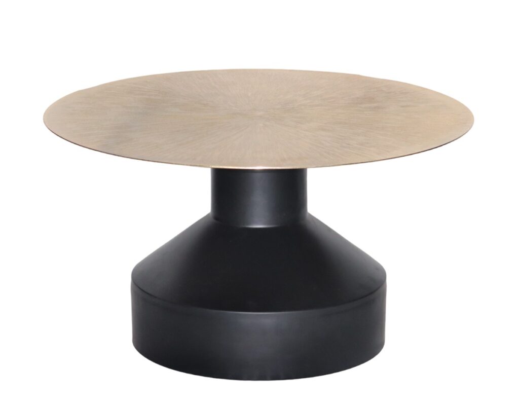 Black and gold coffee table