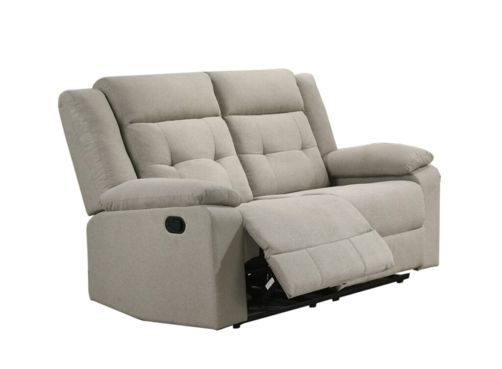 Beige recliner love seat