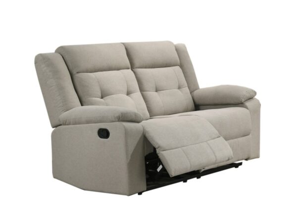 Beige recliner love seat