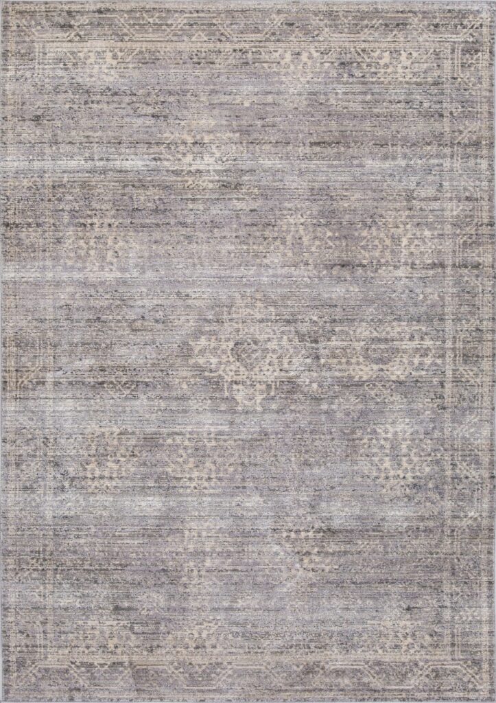 Grey, ivory and beige 5×8 area rug