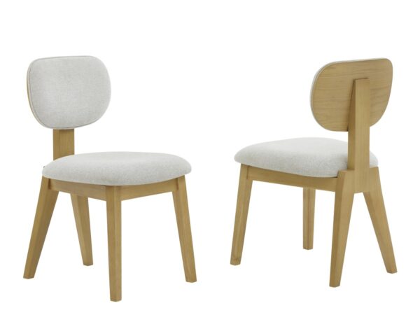 Natural dining chair, set of 2