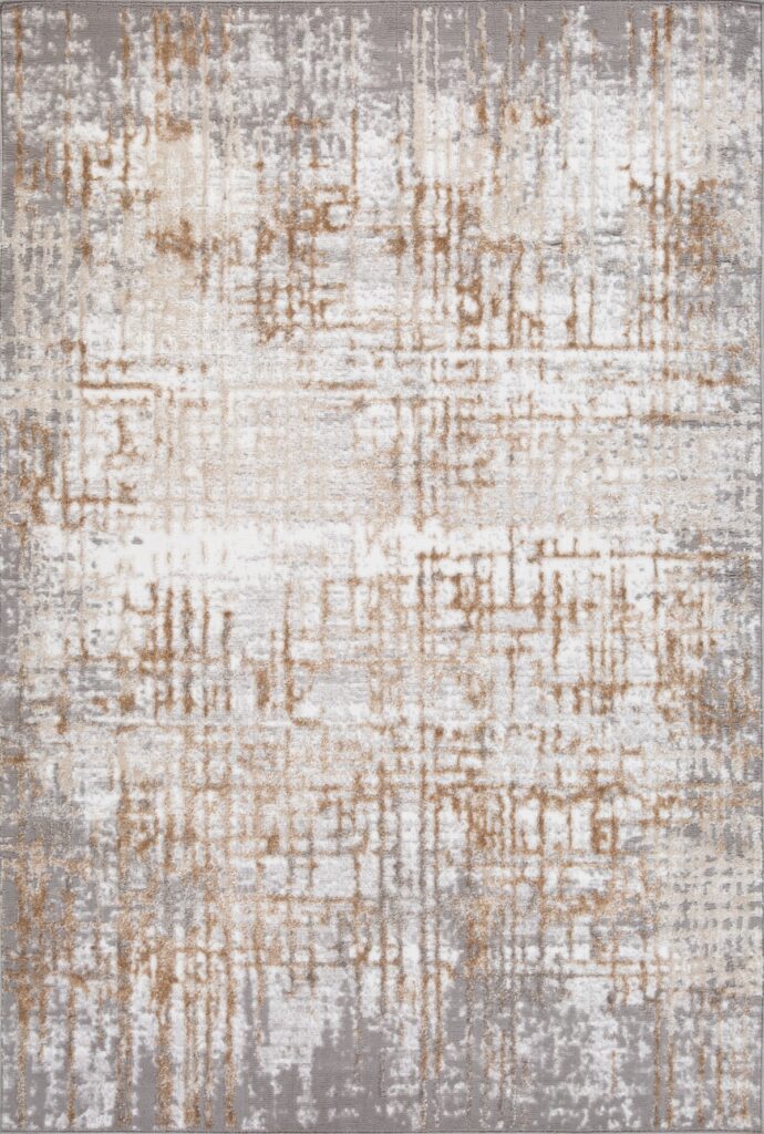 Grey, cream and beige 5×8 area rug