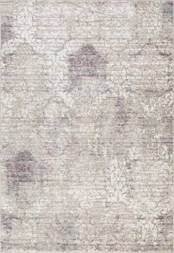 White, beige and blue 8×11 area rug
