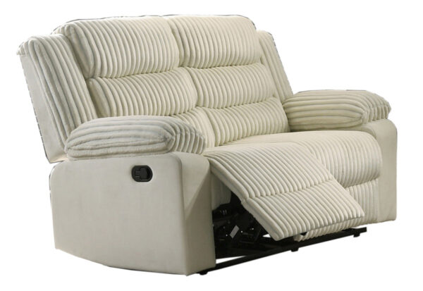 Cream recliner love seat