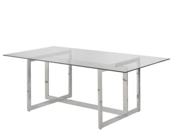 Silver dining table