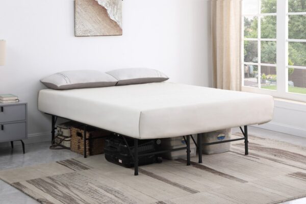 Black full bed frame