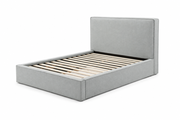 Blue king storage bed