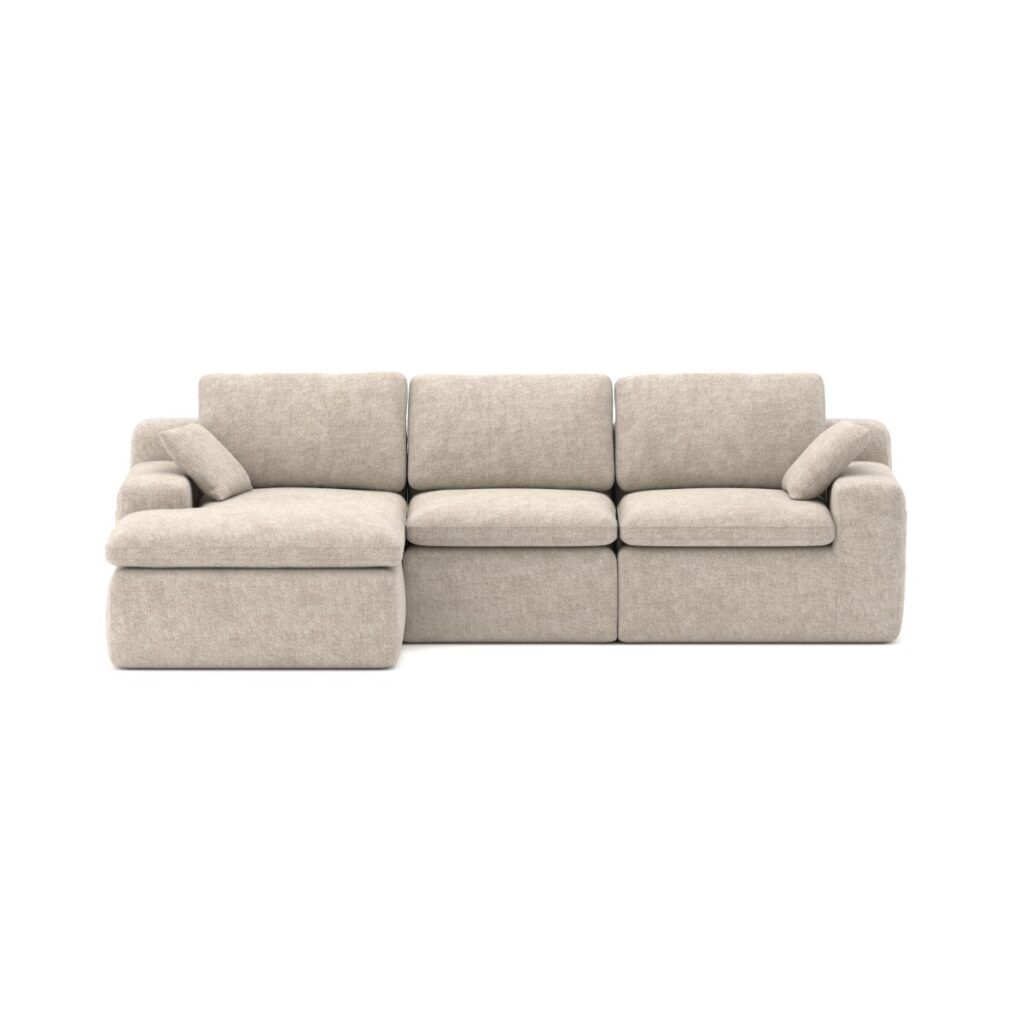 Beige sectional