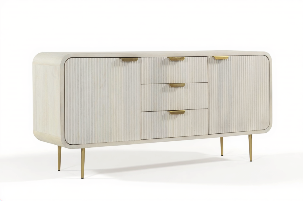White storage cabinet